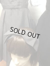 【受注予約・5月20日迄受付中！】スクール風リボンヘアバンド【グレー】