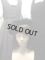 【受注予約・5月20日迄受付中！】スクール風ベレー帽【黒】
