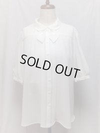 25th anniversaryスクールシリーズブラウス【白・XLサイズ】