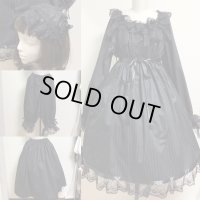 デイリーシャーリングワンピース【スペシャル４点セット・黒×黒ラッセルレース】
