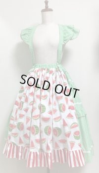【First of May】スイカ柄ティアードスカート