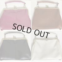 【セレクト商品】ガマ口ＢＡＧ【黒・赤・白・紫・茶】
