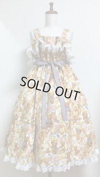 テディベア柄シャーリングＪＳＫ【オフ白系・100c丈】