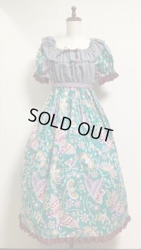 【シンガポールスペシャルver.】デイリーシャーリングワンピース【バティックプリント・113c丈】