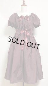 デイリーシャーリングワンピース【ダークボルドー・108丈】