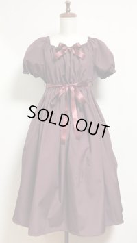 デイリーシャーリングワンピース【ダークボルドー・108丈】