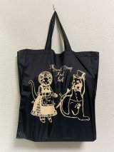 LIEF×PhysicalDropコラボトートBAG【黒×生成プリント】