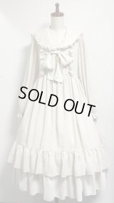【Sale30％オフ】長袖クラシカルセーラーワンピース【ベージュ】