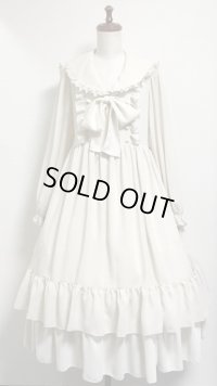 【Sale30％オフ】長袖クラシカルセーラーワンピース【ベージュ】