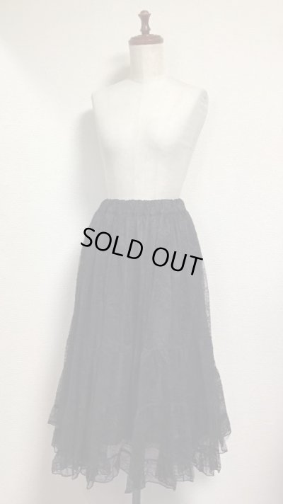 画像3: 【Sale50％オフ】レースロマンチカスカート（ミディアム丈）【ブラック】