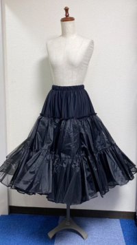 【受注商品・KUROOBI】ボリューム遮熱パニエ【70cm丈・黒】