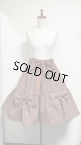【Sale50％オフ】レディツイードスカート【茶】