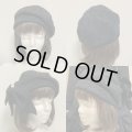 【Sale50％オフ】レディツイードベレー帽【黒】