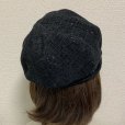 画像3: レディツイードベレー帽【黒】 (3)
