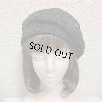 画像2: 【Sale50％オフ】レディツイードベレー帽【黒】