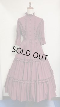 アンティークロングドレス【ボルドー】