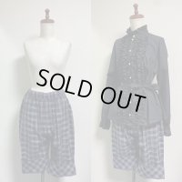 【Sale50％オフ】ハーフパンツ【紺チェック】