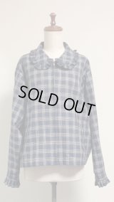 【Sale50％オフ】ガーリィスウィングトップ【紺チェック】