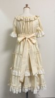 画像8: クリーミーロマンチカ綿レースシャーリングドレス【生成・110cm丈】 (8)
