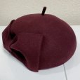 画像5: リボンフェルトベレー帽【ボルドー】