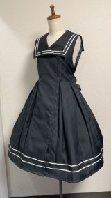 セーラージップJSK・黒×白ライン