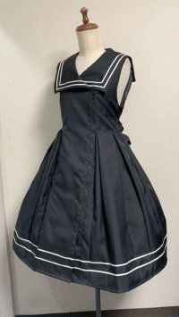 セーラージップJSK・黒×白ライン
