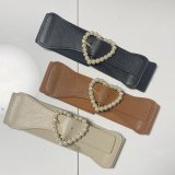★お手軽アクセントに！★ハートバックルゴムベルト★全3色★