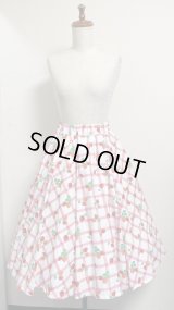 サーキュラーSK【いちご柄ピンク系・65cm丈】
