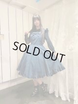 スクエア衿サーキュラーOP【紺チェック】