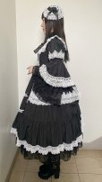 画像14: ノスタルジックプリンセスドレス【黒×白レース・レギュラーサイズ】