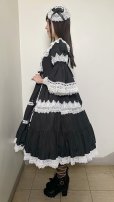 画像10: ノスタルジックプリンセスドレス【黒×白レース・レギュラーサイズ】