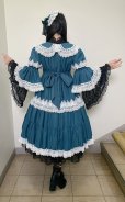 画像16: ノスタルジックプリンセスドレス【ブルーグリーン×白レース・レギュラーサイズ】