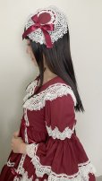 画像10: ノスタルジックプリンセスドレス【ボルドー×白レース・レギュラーサイズ】