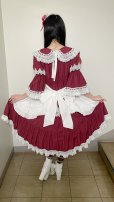 画像12: ノスタルジックプリンセスドレス【ボルドー×白レース・レギュラーサイズ】