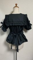 画像4: サマーホリデーブラウス【黒・2サイズ展開】