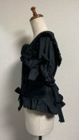 画像3: サマーホリデーブラウス【黒・2サイズ展開】