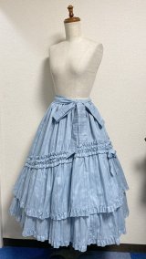 フリルスカート【ブルーグレー】