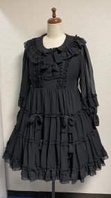 シフォンベビードール【黒・プラスサイズ】