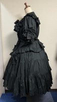 画像10: ティアードスカート【黒・2サイズ展開】