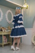 画像12: ノスタルジックプリンセスドレス【ブルーグリーン×白レース・プラスサイズ】
