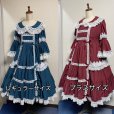 画像13: ノスタルジックプリンセスドレス【ボルドー×白レース・プラスサイズ】