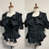 サマーホリデーブラウス【黒・2サイズ展開】