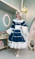 画像8: ノスタルジックプリンセスドレス【ブルーグリーン×白レース・プラスサイズ】