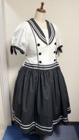画像20: ノスタルジックセーラーワンピース【プラスサイズ・コンビ色・丈2種類】