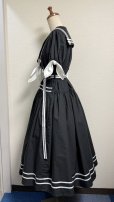 画像4: ノスタルジックセーラーワンピース【レギュラーサイズ・黒・丈2種類】