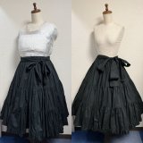 ティアードスカート【黒・2サイズ展開】