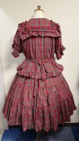 画像11: ティアードスカート【赤チェック・2サイズ展開】