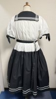 画像18: ノスタルジックセーラーワンピース【プラスサイズ・コンビ色・丈2種類】