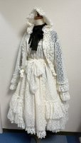 画像12: シャーリングジャンパースカート【アイボリーレース】