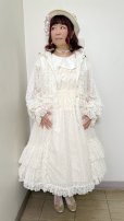 画像13: シャーリングジャンパースカート【アイボリーレース】